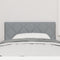 vidaXL - Hoofdbord - met - Diamantpatroon - Lichtgrijs - 100 - cm - Stof