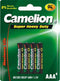 Camelion R03P-BP4G - Super Heavy Duty batterijen AAA - Zink Koolstof - 1,5 volt - 550 mAh (4 stuks)