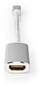 Nedis CCTB37650AL02 - Adapterkabel Mini-DisplayPort naar HDMI 4K - Zilver