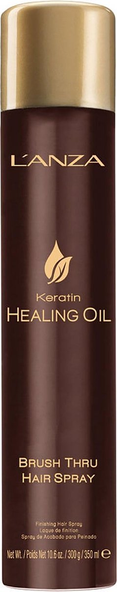 L'Anza Keratin Healing Oil Brush Thru - haarspray - 350 ml
