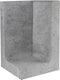 L-element hoek grijs 30x30x50 cm