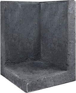 L-element hoek zwart 40x40x60 cm