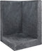 L-element hoek zwart 40x40x60 cm