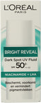 L'Oréal Bright Reveal Dark Spot UV Fluid Moisturizer met SPF50+ - voor een stralendere teint - Vermindert en Corrigeert Pigmentvlekken - 50 ml