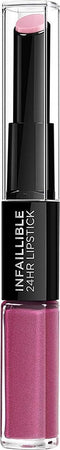 L'Oréal Infallible 24H 2 Step Lipstick - 216 Permanent Plum