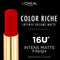 L'Oréal Paris Color Riche Intense Volume Matte Lipstick - Verrijkt met Hyaluronzuur en Arganolie - 480 Le Plum Dominant - 1,8gr