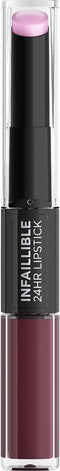 L'Oréal Paris Infaillible 24H Lipstick - Langhoudende 2-staps Lipstick met Vitamine E - 215 Wine O Clock - Rood - 5.7ml