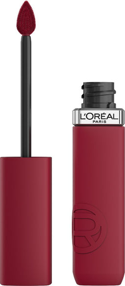 L'Oréal Paris Infaillible Matte Resistance lippenstift – Langhoudende Vloeibare Lipstick met een matte finish Verrijkt met Hyaluronzuur – Vegan – 500 Wine Not? – 5ml