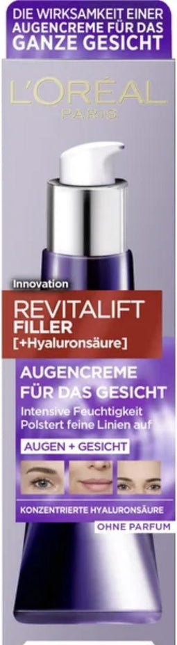 L’Oréal Paris Revitalift Filler Hyaluronzuur Oogcreme - Gezichtscrème - Anti rimpel - 30 ml