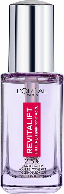 L'Oréal Paris Revitalift - Filler Hylaluronzuur oogserum - met Hyaluronzuur & Cafeïne - Verminder Donkere Kringen & Rimpels - 20ml