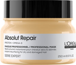 L’Oréal Professionnel Absolut Repair Masker – Versterkende en herstellende masker – Voor droog en beschadigd haar – 250 ml
