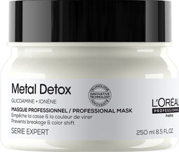 L’Oréal Professionnel Metal Detox Masker – Beschermend masker tegen haarbreuk en kleurverandering voor meer glans – Voor beschadigd haar – 250ml