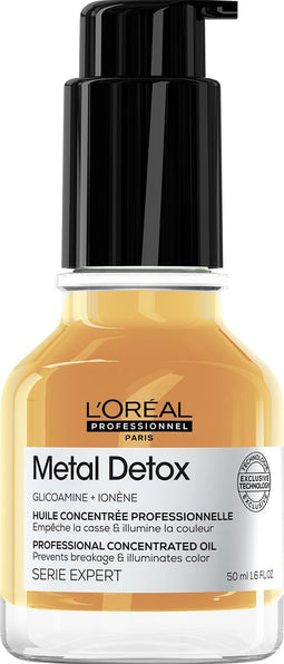 L'Oréal Professionnel Metal Detox Oil - Beschermende olie tegen breuk en verlicht – Voor beschadigd haar – 50 ml