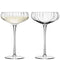 L.S.A. Aurelia Champagne Saucer 10oz Clear Optic x 2 - Transparent / Glass