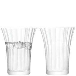 L.S.A. Aurelia Tumbler 11oz Clear Optic x 2 - Transparent / Glass