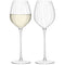 L.S.A. Aurelia White Wine Glass 15oz Clear Optic x 2 - Transparent / Glass