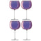 L.S.A. Aurora Balloon Glass 680 ml Polar Violet x 4 - Purple / Glass