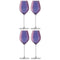L.S.A. Aurora Champagne Tulip Glass 285 ml Polar Violet x 4