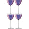 L.S.A. Aurora Martini Glass 195 ml Polar Violet x 4 - Purple / Glass