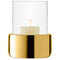L.S.A. Aurum Lantern/Vase H20cm Clear/Gold
