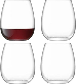 L.S.A. - Borough Glas 455 ml Set van 4 Stuks - Glas - Transparant