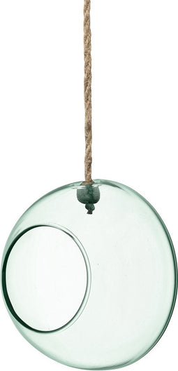 L.S.A. - Canopy Plantenhanger ø 10 cm - Gerecycled Glas - Transparant