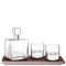 L.S.A. Cask Whisky Connoisseur Set Clear & Ash/Cork Tray L20 cm *