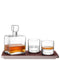 L.S.A. Cask Whisky Connoisseur Set Clear & Ash/Cork Tray L20 cm *