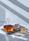 L.S.A. Cask Whisky Connoisseur Set Clear & Ash/Cork Tray L20 cm *