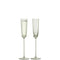 L.S.A. Champagne Theatre Champagne Flute 120 ml Set of 2 Pieces - Green / Glass