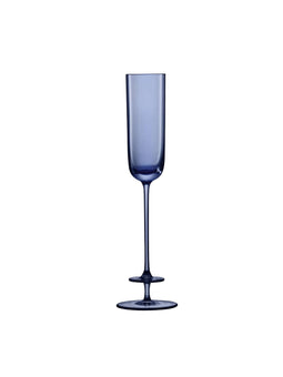 L.S.A. Champagne Theatre Champagne Flute 130 ml Set of 2 Pieces - Blue / Glass
