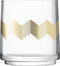 L.S.A. Chevron Lantaarn of Vaas - H 14 cm - Gouden Details