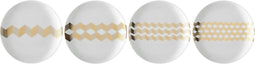 L.S.A. Chevron Theebord - Ø 16 cm - Set van 4 Stuks