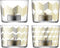 L.S.A. Chevron Theelicht - H 6 cm - Set van 4 Stuks
