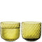 L.S.A. Dapple Tumbler 300m Woodland Green Set of 2 Pieces