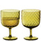 L.S.A. Dapple Wine Glass 325ml Woodland Green Set of 2 Pieces