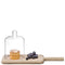 L.S.A. Dine Cheese Dome & Oak Board H18 cm L36,5 cm W6 cm *