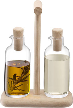 L.S.A. - Dine Serveerplank met 2 Karaffen 250 ml - Glas - Transparant