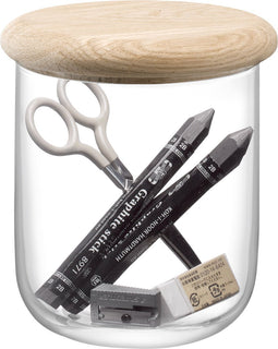 L.S.A. - Dine Voorraadpot met Deksel 14 cm - Glas - Transparant -