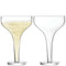 L.S.A. Epoque Champagne Saucer 150 ml Clear x 2