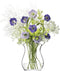 L.S.A. Flower Open Posy Vaas - 23 cm Hoog
