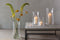 L.S.A. - Gio Line Kandelaar 29 cm met Kaars - Glas - Transparant -