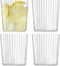 L.S.A. - Gio Line Tumbler Glas 390 ml Set van 4 Stuks - Glas - Transparant