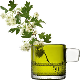 L.S.A. - Handle Theelichthouder 9 cm - Glas - Groen -