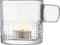 L.S.A. - Handle Theelichthouder 9 cm - Glas - Transparant