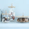 L.S.A. Ivalo Serveerstolp - Met Houten Voet - 20,5 cm - Transparant