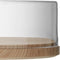 L.S.A. Lotta Serveerstolp - Met Houten Voet - 32 cm - Transparant