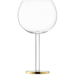 L.S.A. Luca Balloon Glass 560 ml Gold x 2 - Gold / Glass