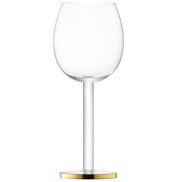 L.S.A. Luca Wine Glass 300 ml Gold x 2 - Gold / Glass