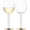 L.S.A. Luca Wine Glass 300 ml Gold x 2 - Gold / Glass